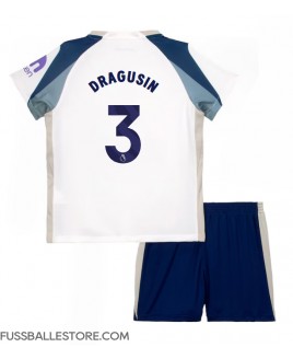 Günstige Tottenham Hotspur Radu Dragusin #3 Heimtrikotsatz Kinder 2025-26 Kurzarm (+ Kurze Hosen)